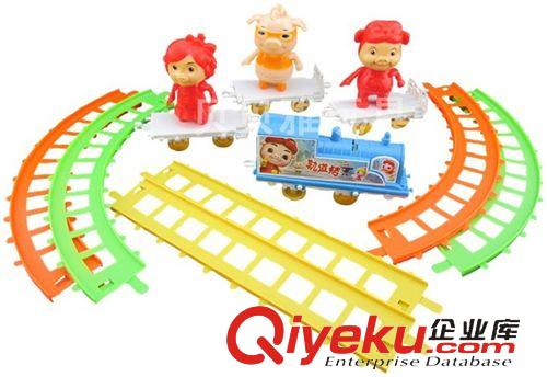 板裝產品 新款電動軌道車 豬豬俠軌道 兒童電動小火車 兒童玩具批發 8799原始圖片3
