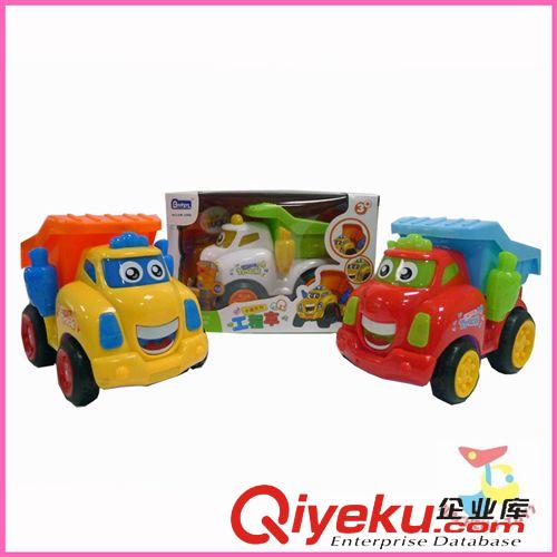 新奇特及夏天玩具 實(shí)色電動(dòng)萬向燈光音樂卡通升斗工程車 玩具工程車批發(fā)生產(chǎn)3C塑料原始圖片3