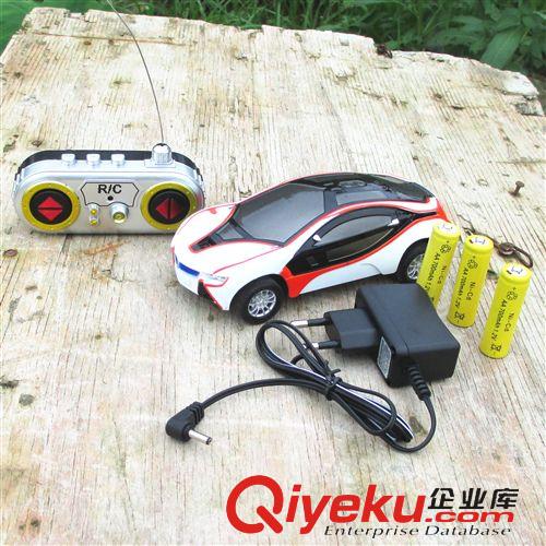 車模   1:28四通寶馬i8仿真車混批批發(fā)充電跑車兒童玩具遙控車原始圖片2