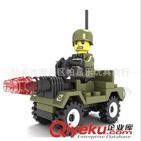 杰星積木 杰星zp 迷你拼裝積木 軍事陸戰(zhàn)隊(duì) 兒童益智拼裝玩具 23003