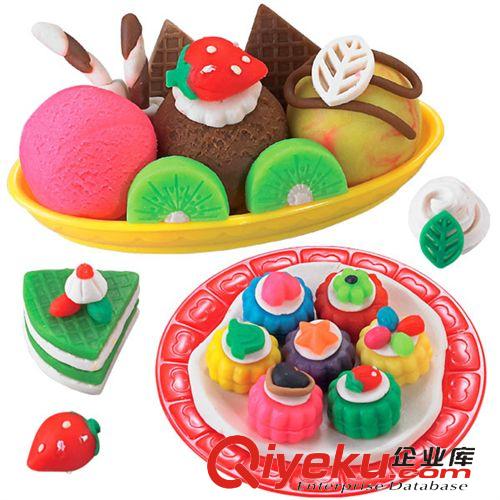 彩泥　橡皮泥玩具 甜點(diǎn)彩泥 創(chuàng)意泥 橡皮泥 模具套裝彩泥 兒童DIY益智玩具廠家原始圖片3