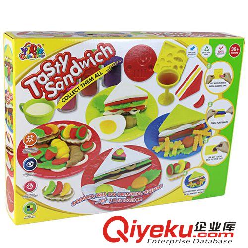 彩泥　橡皮泥玩具 3d彩泥 橡皮泥 三明治模具套裝 兒童益智玩具 環(huán)保md原始圖片2