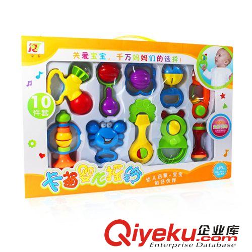 嬰幼兒玩具 嬰兒0-3歲早教手搖鈴10件套  嬰兒搖鈴感官玩具原始圖片3