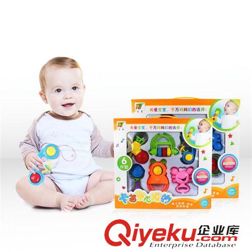 嬰幼兒玩具 嬰兒0-3歲早教手搖鈴6件套  嬰兒搖鈴感官玩具原始圖片3