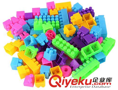 益智玩具 兒童盒裝百變積木塑料 拼插拼裝桌面益智玩具121粒原始圖片2