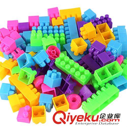 益智玩具 兒童盒裝百變積木塑料 拼插拼裝桌面益智玩具121粒