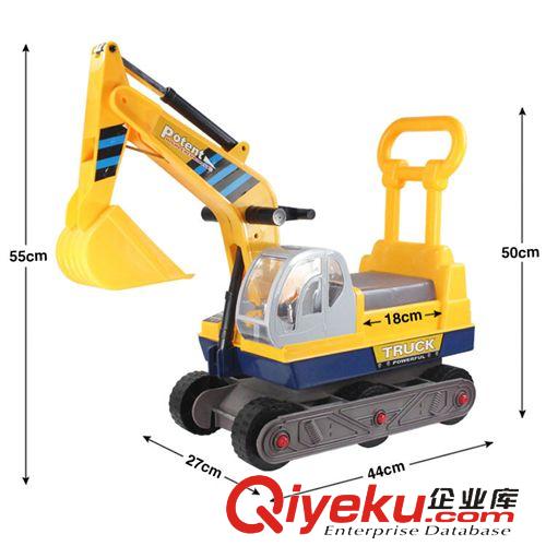 慣性 回力玩具 大型仿真兒童挖掘機(jī)可騎可坐