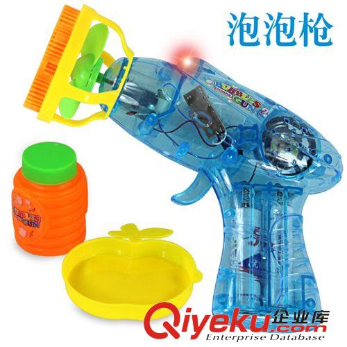 玩具槍 兒童音樂電動透明閃光彩色泡泡槍 吹泡泡搶玩具批發(fā)原始圖片3
