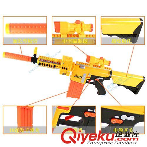 玩具槍 仿真電動20連發(fā)軟彈槍原始圖片2