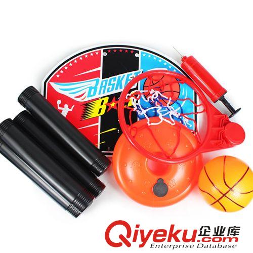 體育運(yùn)動(dòng)類玩具 寶寶移動(dòng)便攜式可升降兒童籃球架送藍(lán)球針