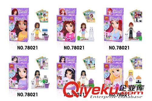 拼裝人仔 將牌女孩積木 DIY拼裝積木 過(guò)家家自裝積木 熱銷玩具78021原始圖片2