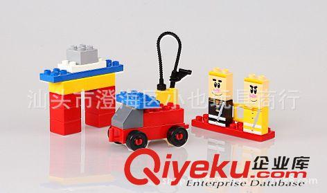 雄輝酷積(大顆粒積木) 酷積 大顆粒兒童DIY益智拼插卡通百變小車(chē)系列-消防2XH-CZ024原始圖片3