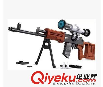 奧斯尼積木 zp奧斯尼 拼裝兒童積木玩具P22803-超級(jí)軍備系列-狙擊槍SVD