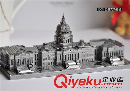 拼酷金屬模型 拼酷 全金屬3D建筑益智拼裝系列-美國國會P015-G/S(黃銅/金屬)原始圖片3