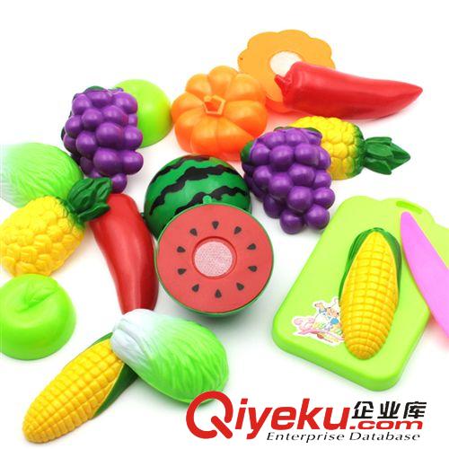 過家家玩具 熱賣兒童過家家玩具 水果切切樂蔬菜切切看 仿真餐具廚房套裝