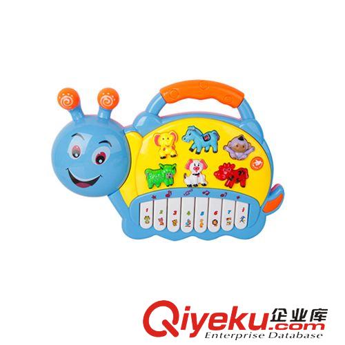 益智早教樂器電動 兒童多功能講電子琴故事音樂發(fā)光蝸牛電子琴早教兒童寶寶益智玩具原始圖片2