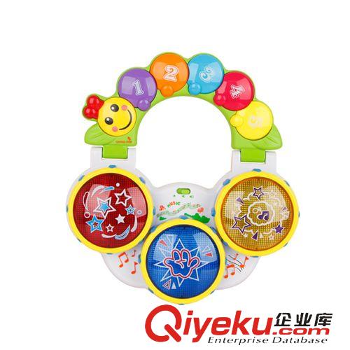 益智早教樂器電動 嬰幼兒手拍鼓 兒童玩具打地鼠音樂玩具 嬰兒玩具寶寶拍拍鼓早教原始圖片3