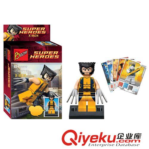 2014新品 復(fù)仇者聯(lián)盟人仔美國(guó)隊(duì)長(zhǎng)鋼鐵俠蜘蛛俠超人金鋼狼積木人仔批發(fā)tj原始圖片3