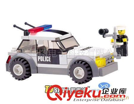 開智 開智6309小吊車 小顆粒兒童拼裝塑料益智玩具積木 批發(fā)