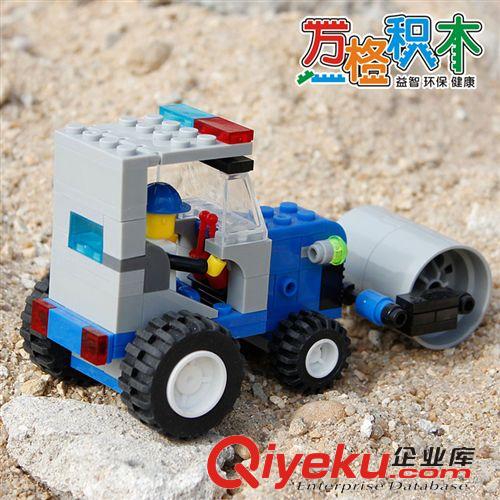 小顆粒套裝積木 廠家直批【益智】zp萬(wàn)格樂(lè)博士拼裝工程壓路機(jī)26074N原始圖片3