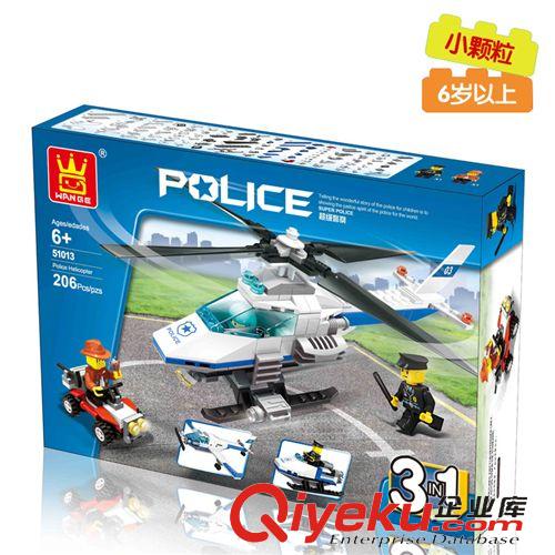 6歲以上 兒童益智拼裝玩具萬格超級jc系列直升機(jī)51013