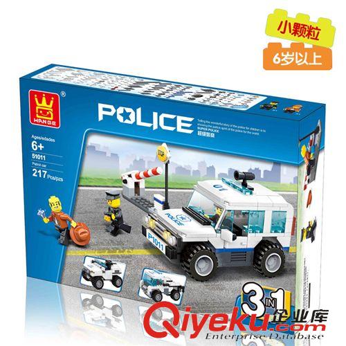 6歲以上 萬格立高益智拼裝超級jc新品上市巡邏車
