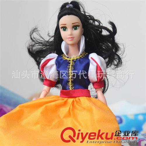 2015年1月新品 12關節可動白雪公仔 童話故事白雪公主娃娃  兒童芭比娃娃原始圖片2