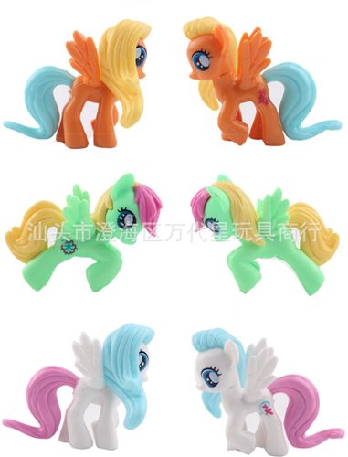 2015年1月新品 廠家直銷 現(xiàn)貨爆款小馬寶莉 卡通動漫塑膠手辦玩偶娃娃擺件原始圖片2