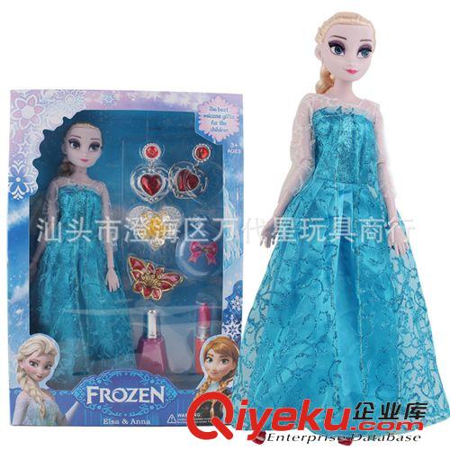 2015年1月新品 6關(guān)節(jié)兩只裝冰雪帶飾品 冰雪皇后帶假睫毛 愛莎安娜冰雪芭比娃娃原始圖片2