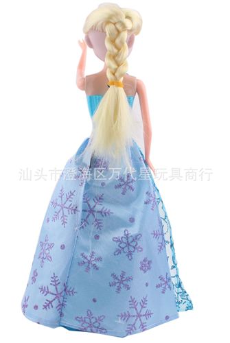 11月新品 熱銷(xiāo)新款冰雪奇緣艾莎故事機(jī) 帶假睫毛 帶燈光音樂(lè)Let it go原始圖片3
