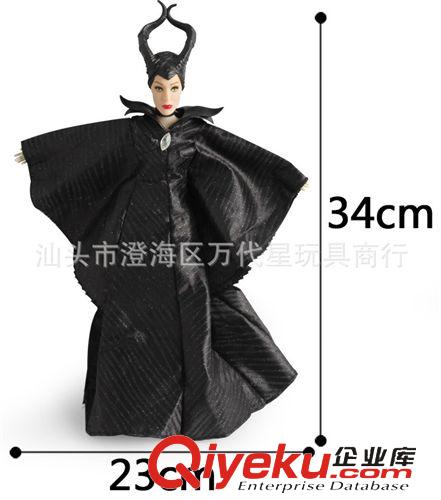 娃娃公仔專區(qū) 電影真人版沉睡魔咒 瑪琳菲森 12關(guān)節(jié)巫婆單款盒裝芭芘娃娃原始圖片2