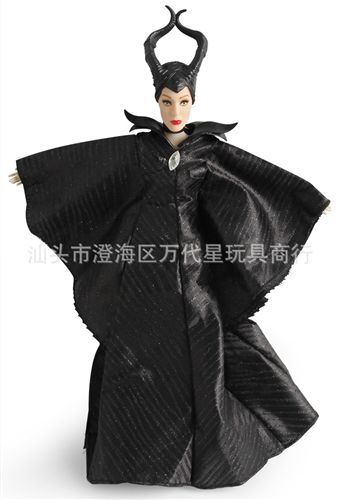 娃娃公仔專區(qū) 電影真人版沉睡魔咒 瑪琳菲森 12關(guān)節(jié)巫婆單款盒裝芭芘娃娃原始圖片3