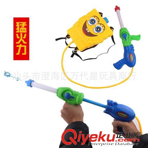 戲水水槍系列 火爆沙灘玩具抽拉式大號水槍玩具高壓射程遠大容量背包水槍戲水原始圖片3
