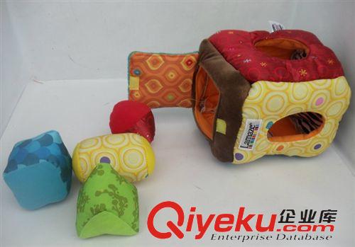 12月新品區(qū) zp全新美國L趣味布質(zhì)積木盒 認識形狀顏色玩具原始圖片2