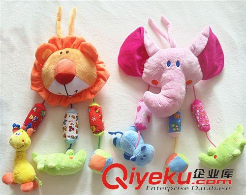 嬰兒床繞 床掛  歐美比利時(shí)品牌nicotoy動(dòng)物拉鈴 無(wú)需電池 （藍(lán)色粉紅兔子兩款）