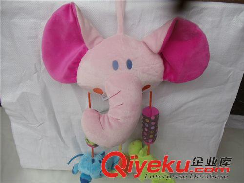 品牌嬰兒玩具 外貿(mào)英國SCENIQUE大象獅子風鈴車掛 帶3個小動物 叮叮咚咚風鈴聲原始圖片3