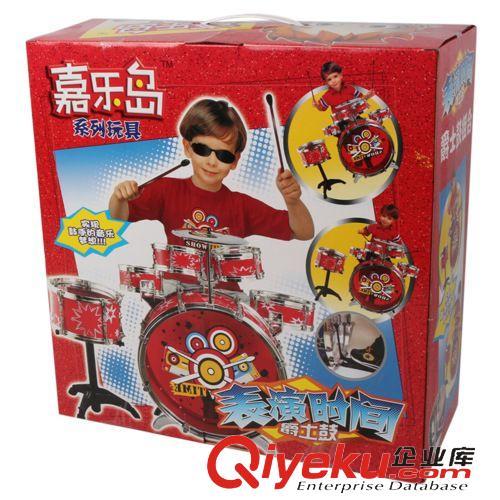過家家系列 柏暉zp 兒童架子鼓 仿真樂器益智玩具帶凳子套裝爵士鼓原始圖片3