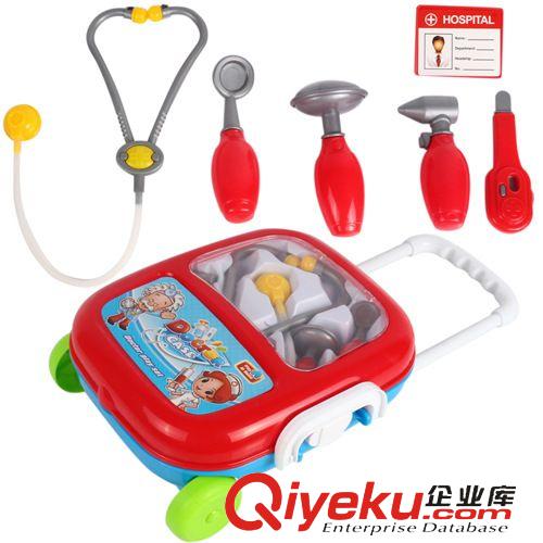 過家家系列 柏暉 兒童過家家玩具拉桿箱 玩具收納箱 醫(yī)具玩具拉桿箱