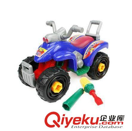 拆裝系列 拆裝沙灘四輪摩托車 拆裝大號益智玩具車 培養寶寶組裝能力