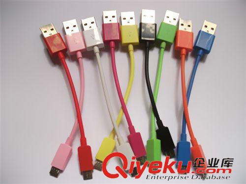 數據線 micro usb數據線 充電寶便攜充電短線 彩色V8圓線 安卓旅充線原始圖片2