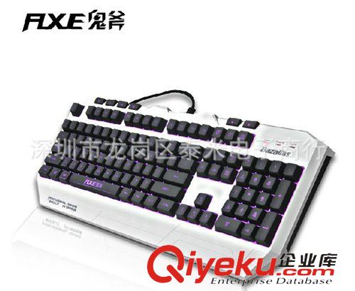 博展游戲鍵鼠 鬼斧G10背光游戲鍵盤 cf lol臺(tái)式電腦筆記本有線發(fā)光夜光游戲鍵盤原始圖片2