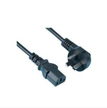 線材 廠家直銷電腦主機(jī)顯示器國(guó)標(biāo)電源線三孔品口 1.3米銅芯直插原始圖片2