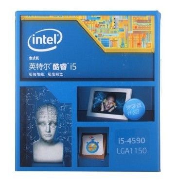 電腦配件 英特爾（Intel） 酷睿i5-4590 22納米 Haswell全新架構(gòu)盒裝 1150