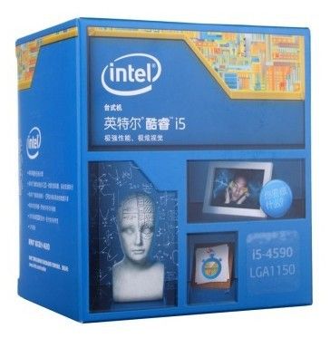 電腦配件 英特爾（Intel） 酷睿i5-4590 22納米 Haswell全新架構(gòu)盒裝 1150