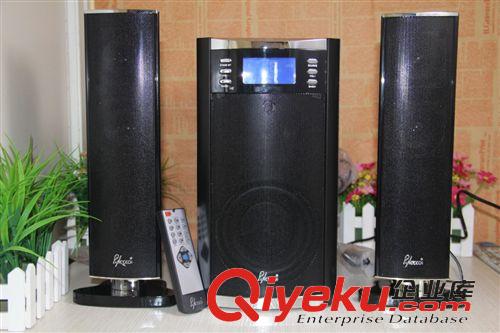鋰電插卡便攜插卡音箱 巨炮2.1音箱 65W音質勁爆 雙喇叭高音 遙控 插卡 收音 5.25寸低音原始圖片2