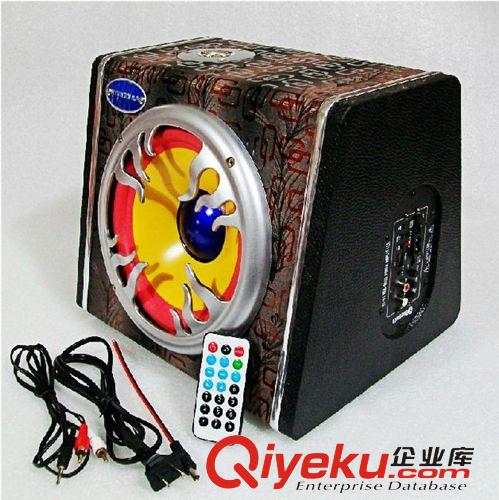 家用車載低音炮 現(xiàn)代5寸梯形12v24v220v插卡 家用汽車音箱電腦車載低音炮原始圖片2