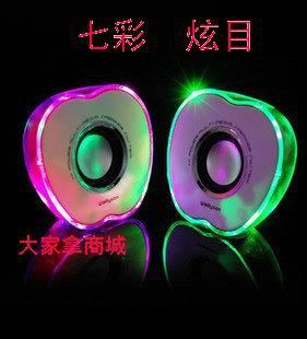 電腦小音箱 愛放 天聲1對 M030木質USB音響 臺式機電腦筆記本音箱 USB音箱