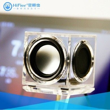 屁顛蟲HIFI音箱 屁顛蟲072透明音箱四聲道3D音效USB供電精致迷你音箱原始圖片3