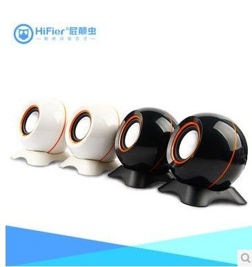 屁顛蟲先科電腦音箱 屁顛蟲038七仔 筆記本電腦2.0小音箱 USB迷你彩色音響原始圖片2