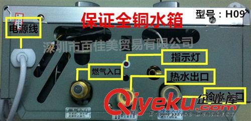 熱水器系列 zp hgJSD12-H09超大容量8L強(qiáng)排燃?xì)鉄崴骷冦~水箱節(jié)能熱水器原始圖片3